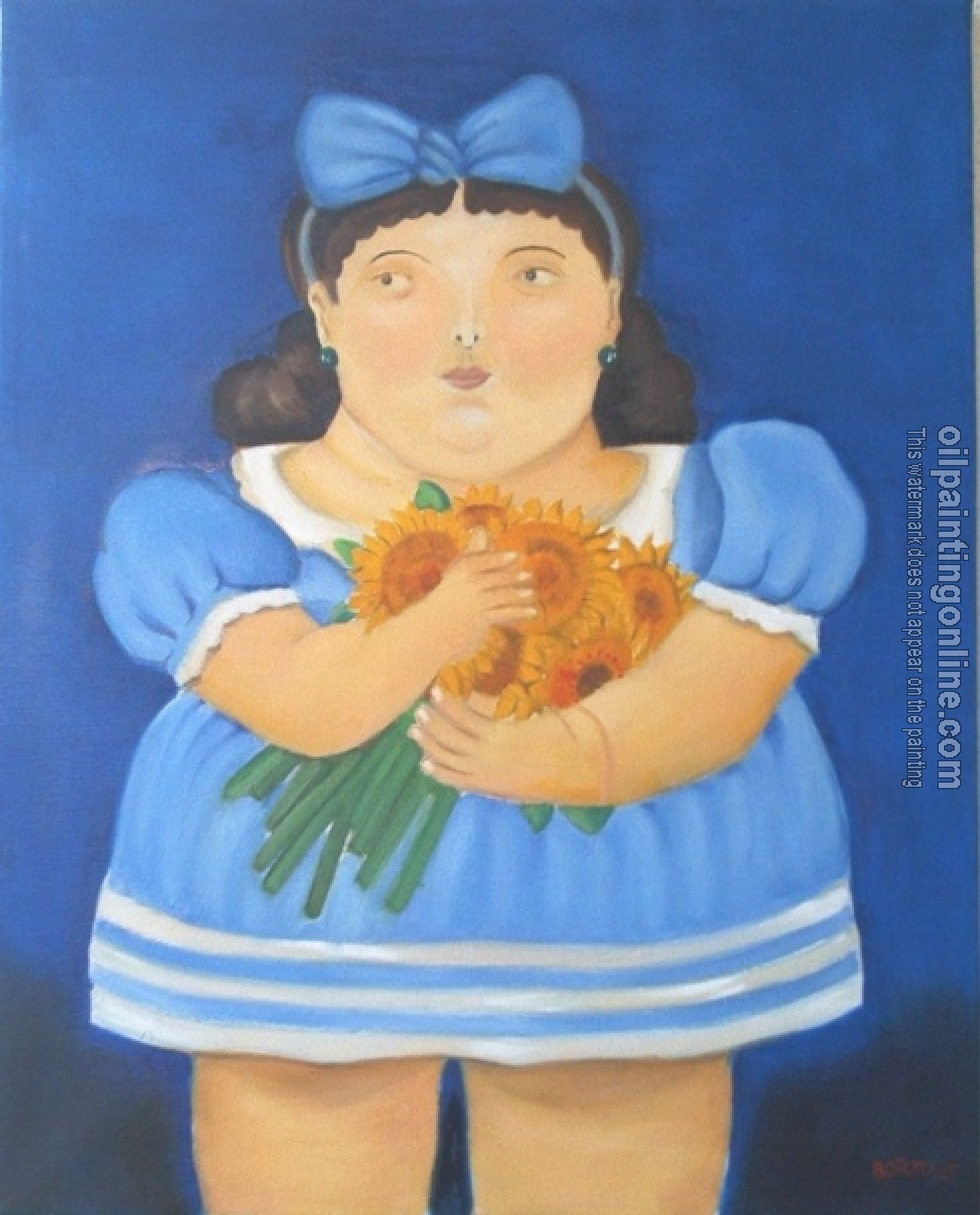 Botero, Fernando - Abstract oil painting.